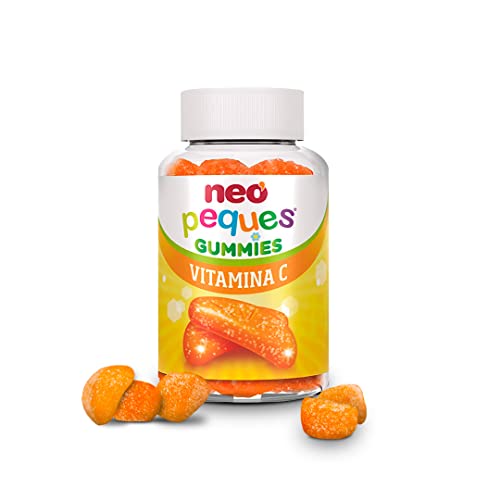 Neo Peques - Gommose Alla Vitamina C Per Bambini Dai 3 Anni - 30 Unità (1 Mese) - Ingredienti 100% Naturali - Caramelle Gommose Per Rafforzare Il Sist