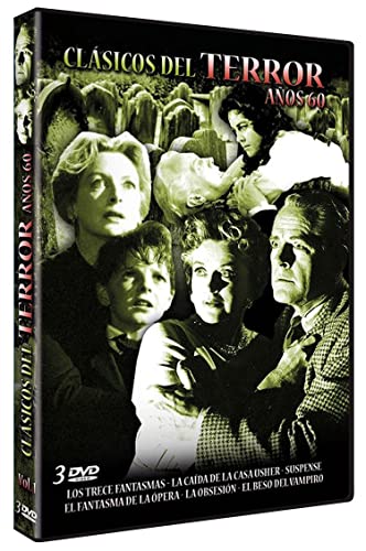 Clásicos Del Terror Años 60: Los Trece Fantasmas + La Caída De La Casa Usher + Suspense + El Fantasma De La Ópera + La Obsesión + El Beso Del Vampiro