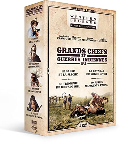 Coffret Guerres Indiennes N°2 - Le Sabre Et La Flèche + Le Triomphe De Buffalo Bill + La Bataille De Rogue River + 40 Fusils Manquent À L'Appel