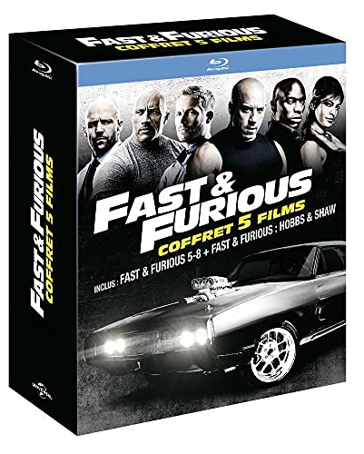 Coffret Fast And Furious 5 Films : Fast And Furious 5 À 8 ; Hobbs And Shaw