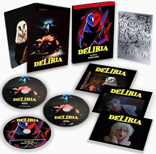 Deliria, Deluxe Box Edition, Blu-Fay, Dvd, Cd, 3 Postcard, Silver Postcard
