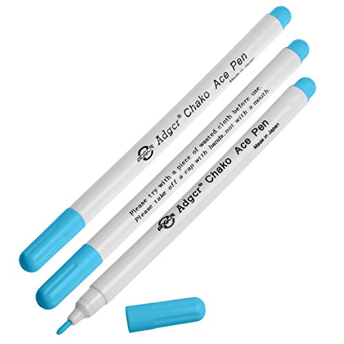 Faden & Nadel 3 Pennarelli Per Trucchi In Tessuto Blu (Solubile In Acqua)