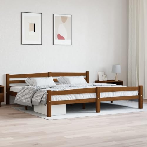 Vidaxl Giroletto Marrone Miele In Legno Massello Di Pino 200X200 Cm