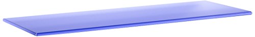 Bolis Italia Mensola Cm 15X60 In Vetro Temperato Mm 6, Sicurezza, Blu