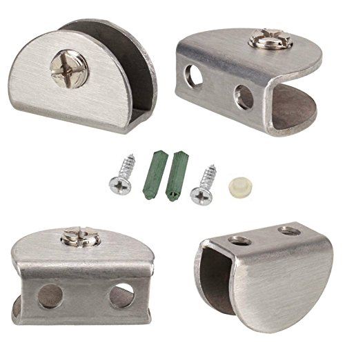 Euro - Supporto Per Mensole In Acciaio Inox, 4 Pezzi