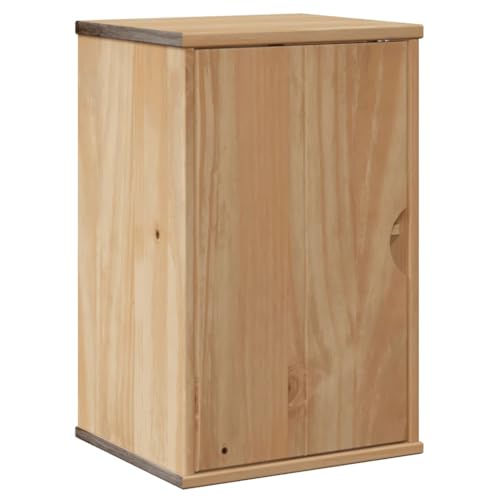 Vidaxl Mobile Da Bagno Otta 35X30X55 Cm In Legno Massello Di Pino, Mobile Da Bagno A Parete, Mobile A Muro Per Bagno, Mobile Pensile Per Bagno