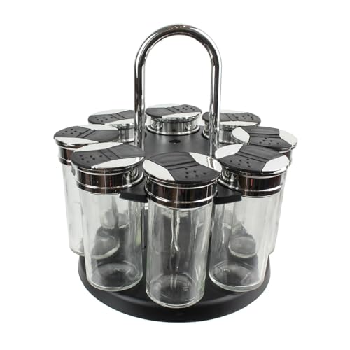 Cook Concept Cmkm4085 Especiero 8 Botes Vidrio 19X20, Altro, Aleatoire