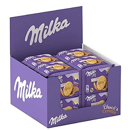 Biscotti Milka Choco & Cereals 24 Pezzi Da 42G Snack Cookie Cioccolato Al Latte