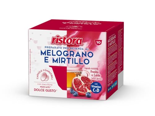 Ristora Melograno E Mirtillo - 40 Capsule - Compatibili Con Nescafè* Dolce Gusto*