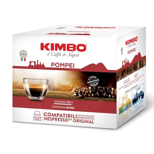 Kimbo Le Miscela Pompei Le Meraviglie Del Gusto - 100 Capsule, Compatibili Con Macchine Nespresso®*