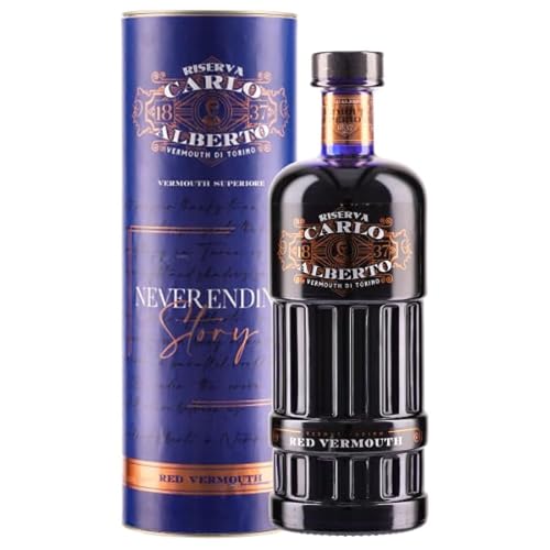 Carlo Alberto Riserva, Vermouth Rosso Superiore, 750Ml, Idea Regalo Con Astuccio, Note Speziate E Fruttate, 27 Erbe E Spezie Selezionate, Vermouth Di 