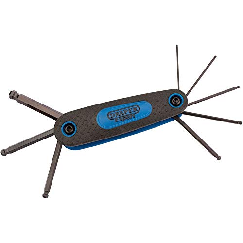 Draper Kmhk8B-M/B Ball End Set Di Chiavi Metriche Esagonali, Blu, Pezzi