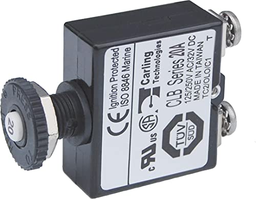 Blue Sea Systems 2134 Pulsante Reset Solo Interruttore A Vite Terminale 20A