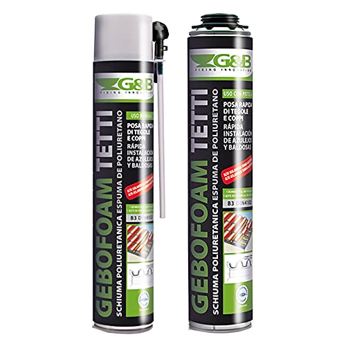 Schiuma Poliuretanica Tegole E Coppi Gebofoam Ml 750 Tipo S - Manuale