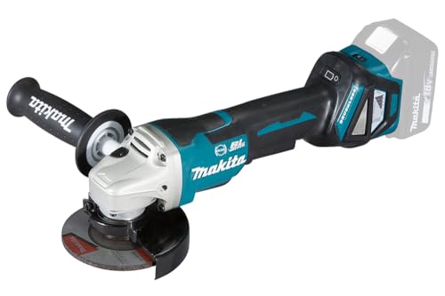 Makita Dga467Z - Miniamoladora A Batería Bl 18V Lxt 115Mm Palanca Freno/Dial/Adt/Aft