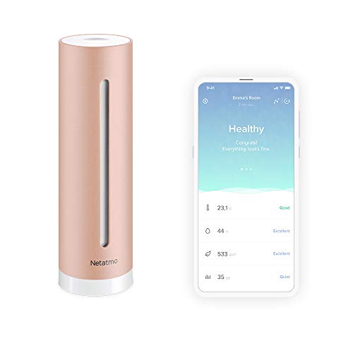 Netatmo Smart Indoor Air Quality Monitor (Temperatura, Umidità, Rumore E Sensori Di Co2), Nhc-Uk