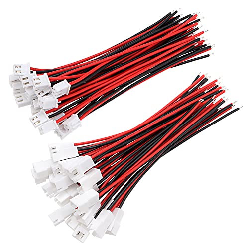Yixisi 25 Paia Micro Connettore Jst-Xh 2.54Mm 2-Pin Maschio E Femmina Con 10Cm Cavo