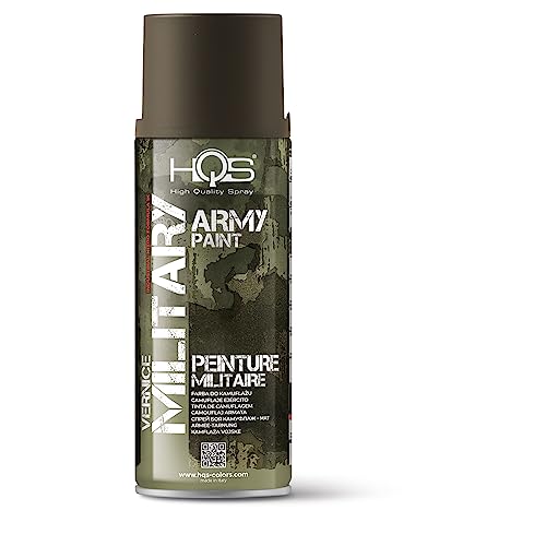 Hqs Bomboletta Di Vernice Opaca Spray 400Ml Army Camouflage Military Militare (Grigio Verde)