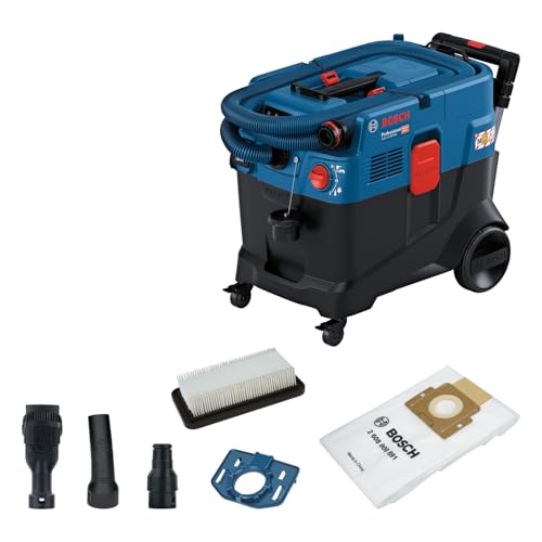 Bosch Professional Aspiratore Universale Gas 12-40 Ma (1200 W, Sistema Pulizia Filtro Autom. (Afc), Incl. Filtro Principale, Tubo Flessibile, Adattato