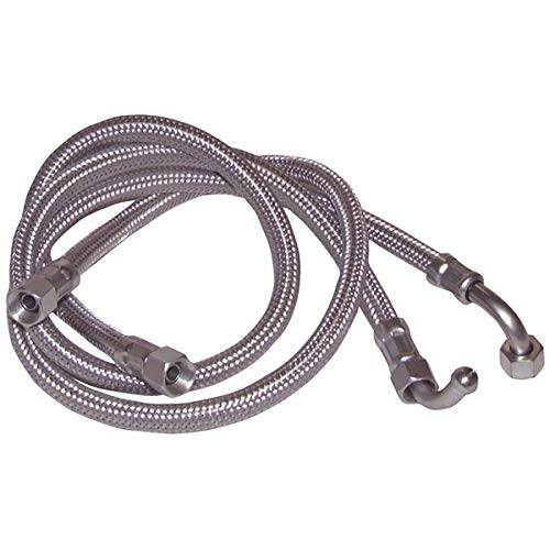 Flessibile Gasolio - F3/8" X F3/8" A Gomito 90° (2 Pezzi)