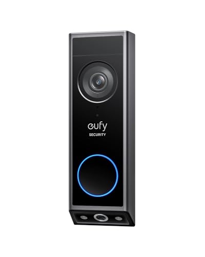 Eufy Security Video Doorbell E340, Due Telecamere Con Delivery Guard, Visione Notturna 2K Full Hd E A Colori, Suoneria Wireless, Archiviazione Locale