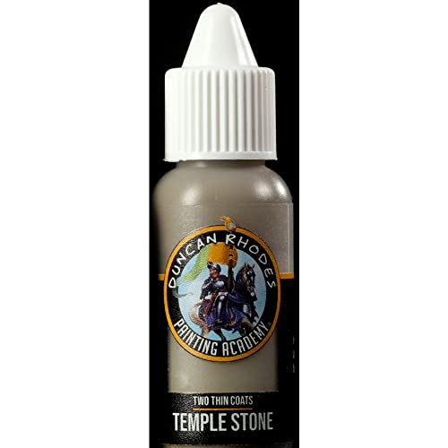 Duncan Rhodes Painting Academy Two Thin Coats Hobby Paints 15 Ml (Temple Stone)