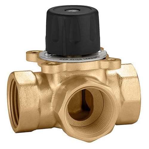 610600 Valvola Miscelatrice A Tre Vie, Filettata, A Settore Rp 1” 10 Caleffi