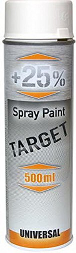 Bomboletta Vernice Spray 500 Ml. Target Spray Ral 9010 Bianco Opaco Grande