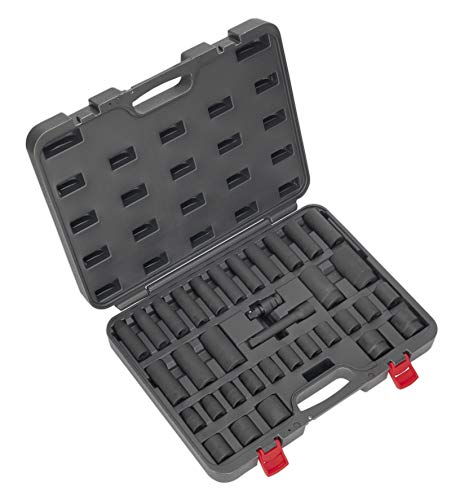 Sealey, Ak5634M, 34Pc Impact Socket Set 1 / Unità 5,08 Centimetri Metrico Sq