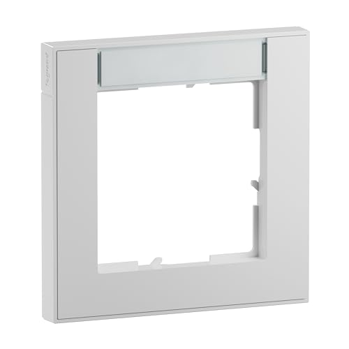 Legrand, Seano+ 765891 - Cornice A 1 Posto, Termoplastica Senza Alogeni, Produzione E Imballaggio Sostenibili, Colore: Bianco Ultra