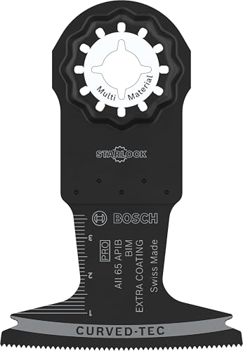 Bosch 1 Foglio Pro Multi Material Aii 65 Apib Per Utensili Multifunzione (Per Legno Con Chiodi, Metallo Sandwich, Larghezza 65 Mm, Accessorio Professi