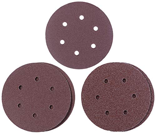 Kwb By Einhell - 5 Dischi Q-Stick Da 150 Mm, Accessori Per Levigatrice Eccentrica Ad Aria Compressa Einhell Tc-Pe 150, Diverse Grana 2 X K40, 2 X K80,