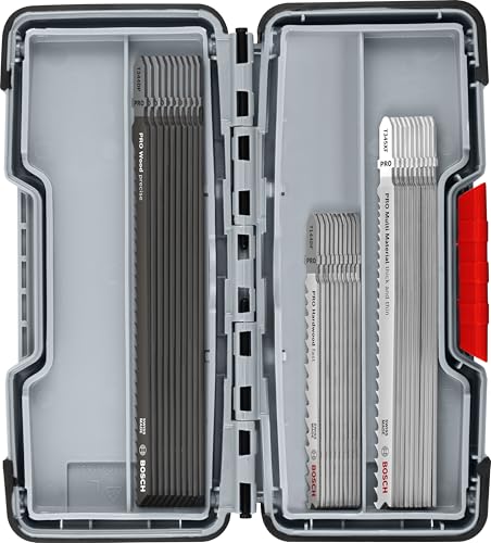 Bosch Pro Wood And Metal Rough Cut - Set Di 30 Lame Per Seghetto Alternativo (Per Acciaio, Legno Con Chiodi, Lunghezza 100 Mm, Accessori Professionali