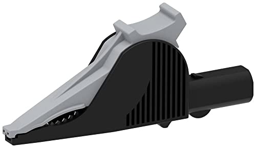 Electro Pjp 5066-Iec-Cd1-N - Morsetto A Coccodrillo 4 Mm, Cat Iii 1000 V, Cat Iv 600 V, Colore: Nero