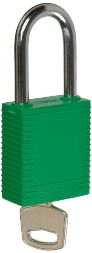 Lucchetto Di Sicurezza In Nylon, 38.50Mm X 86.50Mm X 19.50Mm, Verde, Confezione Da 6