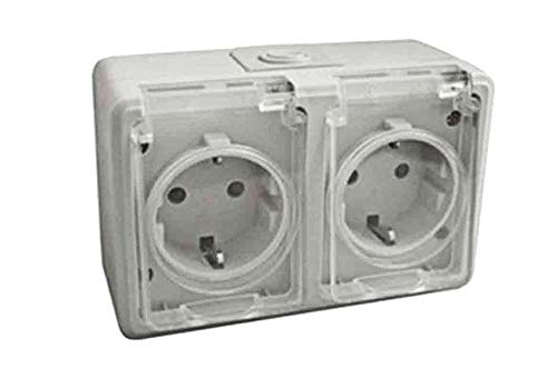 Electrodh, Schuko, 36526Db Dh - Doppia Base Stagna.