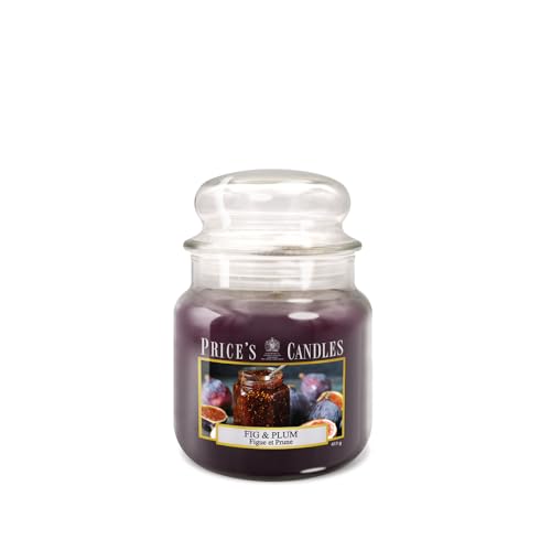 Price'S Candles - Candela In Giara Media Fig & Plum - Durata Fino A 90 Ore Di Combustione