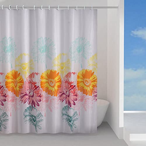 Gedy Frenesia Tenda Doccia 180X200 Cm. Rosa Decoro Floreale