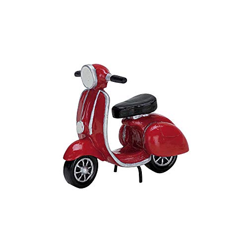 Lemax Accessorio Per Villaggio Di Natale: Ciclomotore Rosso, Poliresina
