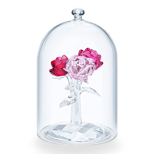 Swarovski Rose - Bouquet Di Rose In Cristallo, 10,5 Cm