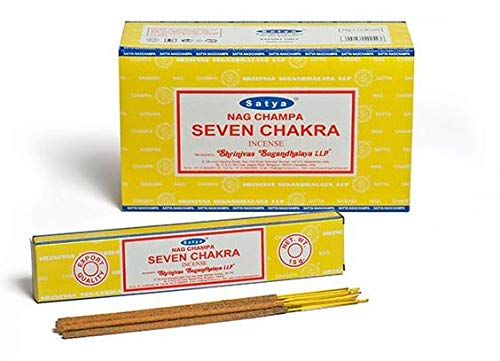 Yesmandala Incenso Satya Mumbai - Seven Chakra - 12 Scatole Da 15 G