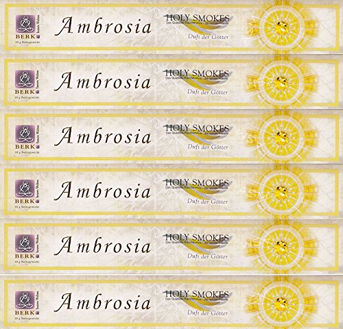 Berk - Bastoncini Di Incenso - Ambrosia - Profumo Degli Dei - 6 Confezioni