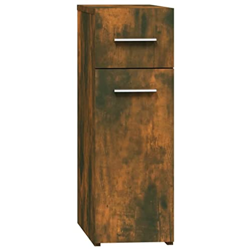 Vidaxl Mobile Farmacia Rovere Fumo 20X45,5X60 Cm In Legno Multistrato