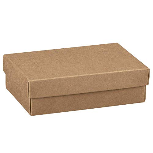 Publilancio Srl 20 Pz Avana Scatola Bomboniera Portaconfetti Fondo E Coperchio 13X9X4 Cm