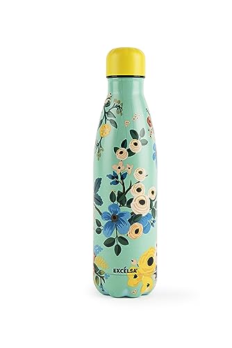 Excelsa Fiori Frida Bottiglia Termica, 50 Cl., Multicolor, Acciao Inox