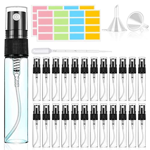 Cinghia Atomizzatore Profumo,Contenitore Profumo Da Viaggio,30 Pezzi Campioncini Profumi,Flacone Spray Vuoto 5 Ml,Spruzzatore Profumo,Porta Profumo Da