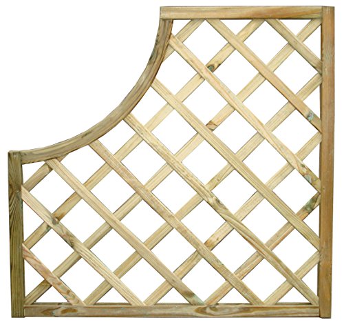 Pannello Grigliato Pino Impregnato Mod.35 Cm.90X90H