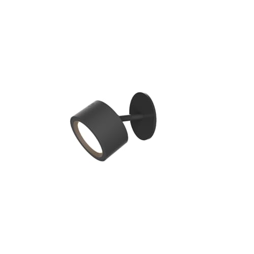 Newgarden Roll - Faretto A Led Orientabile Senza Fili Da Parete O Da Soffitto Con Applique Magnetica E Luce Con Batteria Ricaricabile Per Interni (Ner