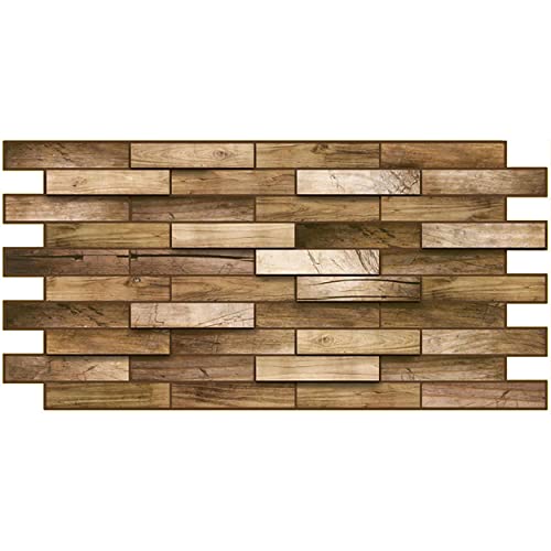 Eternal Parquet Pannelli 3D Rivestimento A Parete In Pvc Effetto Mattoncini Di Legno Realistici E Isolanti.