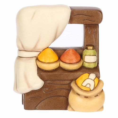 Thun - Banco Delle Spezie In Ceramica, 5,4X4,3 Cm, Altezza 7,9 Cm, Collezione Presepe Classico
